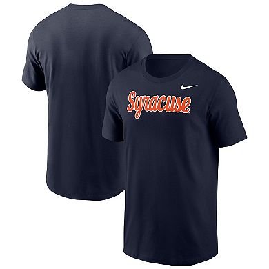 Men's Nike Navy Syracuse Orange Script T-Shirt