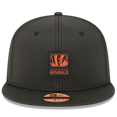 Men's New Era Black Cincinnati Bengals 2025 Sideline 59FIFTY Fitted Hat