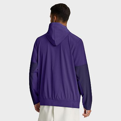 Men's Nike Purple LSU Tigers Anorak Half-Zip Hoodie Jacket