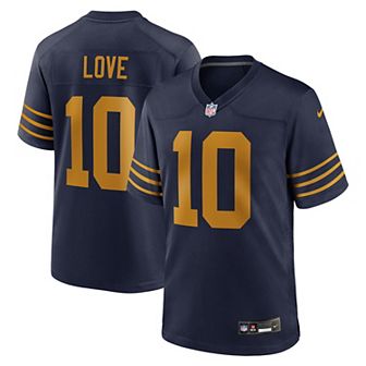 Men's Nike Jordan Love Navy Green Bay Packers The 1923 Classic Game Jersey