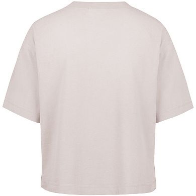 Women's '47 Natural Miami Dolphins Cropped Windthrow Ravine T-Shirt