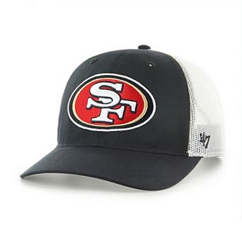 Youth '47 Black/White San Francisco 49ers Trucker Adjustable Hat