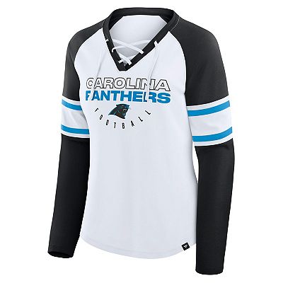 Women's Fanatics White/Black Carolina Panthers Redzone Blitz