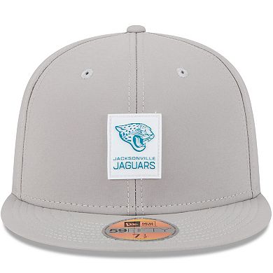 Men's New Era Gray Jacksonville Jaguars 2025 Sideline 59FIFTY Fitted Hat