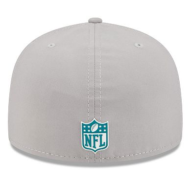 Men's New Era Gray Jacksonville Jaguars 2025 Sideline 59FIFTY Fitted Hat