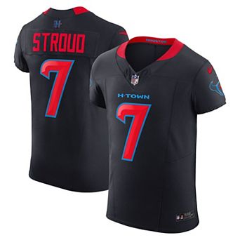 Men's Nike C.J. Stroud Navy Houston Texans Alternate 2 Vapor F.U.S.E. Elite Jersey