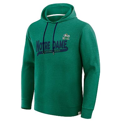 Men's Fanatics Green Notre Dame Fighting Irish Hometown Premium Huddle Up Long Sleeve Hoodie T-Shirt