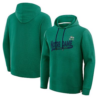 Men's Fanatics Green Notre Dame Fighting Irish Hometown Premium Huddle Up Long Sleeve Hoodie T-Shirt