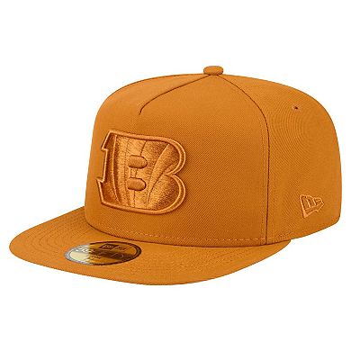 Men's New Era Brown Cincinnati Bengals Color Pack A-Frame 59FIFTY Fitted Hat