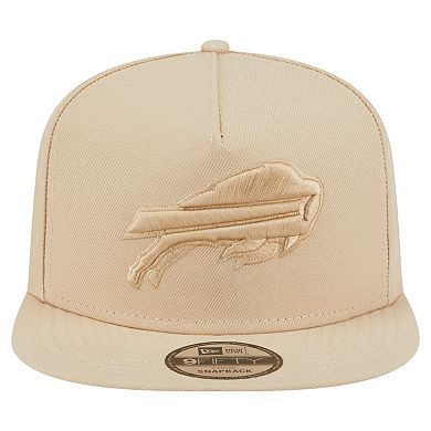 Men's New Era Light Beige Buffalo Bills Color Pack A-Frame 9FIFTY Snapback Hat