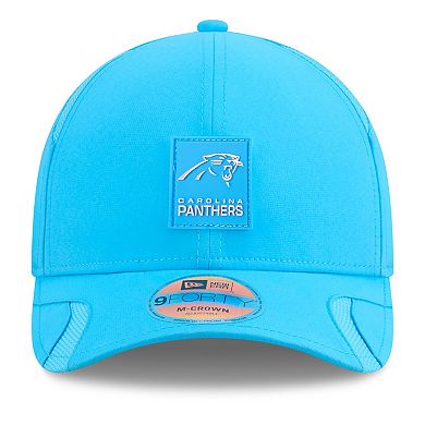 Youth New Era Blue Carolina Panthers 2025 Sideline 9FORTY Adjustable Hat