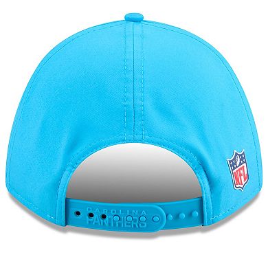 Youth New Era Blue Carolina Panthers 2025 Sideline 9FORTY Adjustable Hat