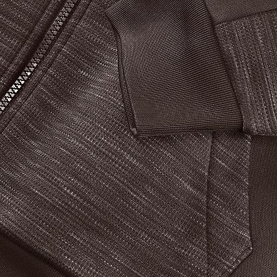 Men's Fanatics Brown Cleveland Browns Checkdown Pass Full-Zip Hoodie