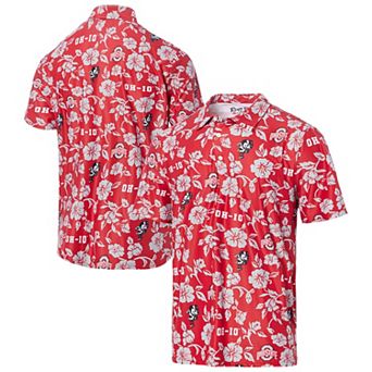 Men's Reyn Spooner Scarlet Ohio State Buckeyes Pua Performance Polo