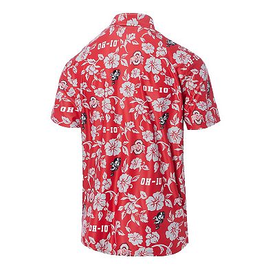 Men's Reyn Spooner Scarlet Ohio State Buckeyes Pua Performance Polo