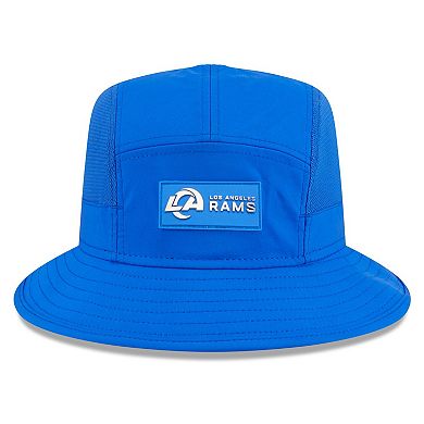 Men's New Era Royal Los Angeles Rams 2025 Sideline Bucket Hat