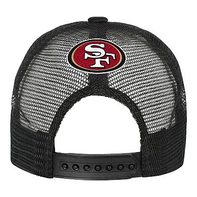 Youth White/Black San Francisco 49ers Modern Fan Trucker Adjustable Hat