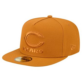 Men's New Era Brown Chicago Bears Color Pack A-Frame 59FIFTY Fitted Hat