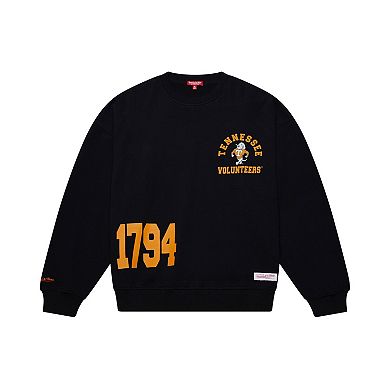 Women's Mitchell & Ness Black Tennessee Volunteers Multi-Hit Sweatshirt