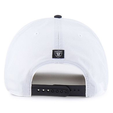 Men's '47 White/Black Las Vegas Raiders Suburbia Hitch Two-Tone Adjustable Hat