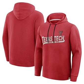 Men's Fanatics Red Texas Tech Red Raiders Hometown Premium Huddle Up Long Sleeve Hoodie T-Shirt