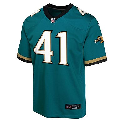 Youth Nike Josh Hines-Allen Teal Jacksonville Jaguars Alternate 2 Prowler Throwback Game Jersey