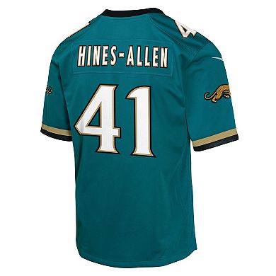 Youth Nike Josh Hines-Allen Teal Jacksonville Jaguars Alternate 2 Prowler Throwback Game Jersey