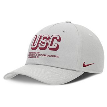 Men's Nike Gray USC Trojans 2025 Sideline Dust Pinched Rise Adjustable Hat