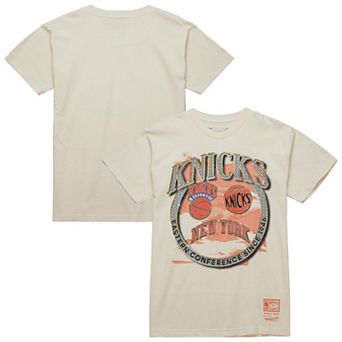 Men's Mitchell & Ness White New York Knicks Big & Tall Hardwood Classics Crown Jewels T-Shirt