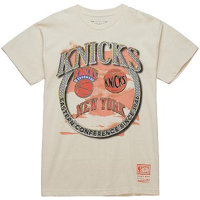 Men's Mitchell & Ness White New York Knicks Big & Tall Hardwood Classics Crown Jewels T-Shirt