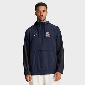 Men's Nike Navy Arizona Wildcats Anorak Half-Zip Hoodie Jacket