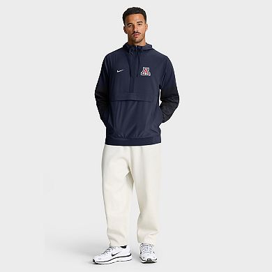 Men's Nike Navy Arizona Wildcats Anorak Half-Zip Hoodie Jacket