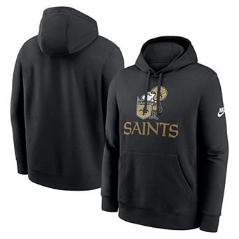 Men's Nike Black New Orleans Saints Best Season Rewind Club Pullover Hoodie