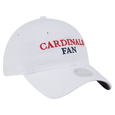 Women's New Era White St. Louis Cardinals Team Fan 9TWENTY Adjustable Hat