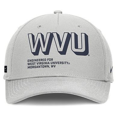 Men's Nike Gray West Virginia Mountaineers 2025 Sideline Dust Pinched Rise Adjustable Hat