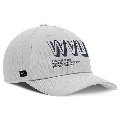 Men's Nike Gray West Virginia Mountaineers 2025 Sideline Dust Pinched Rise Adjustable Hat
