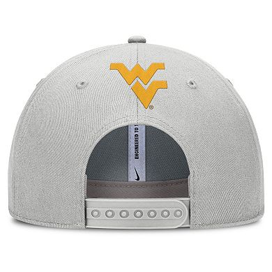 Men's Nike Gray West Virginia Mountaineers 2025 Sideline Dust Pinched Rise Adjustable Hat