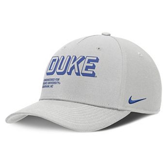 Men's Nike Gray Duke Blue Devils 2025 Sideline Dust Pinched Rise Adjustable Hat