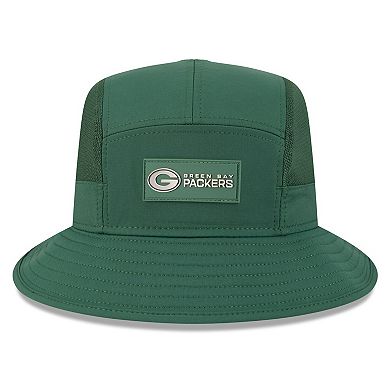 Men's New Era Green Green Bay Packers 2025 Sideline Bucket Hat