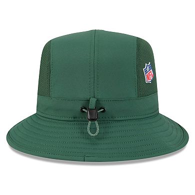 Men's New Era Green Green Bay Packers 2025 Sideline Bucket Hat