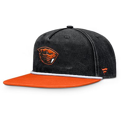 Men's Fanatics Black Oregon State Beavers Forge Rope Adjustable Hat