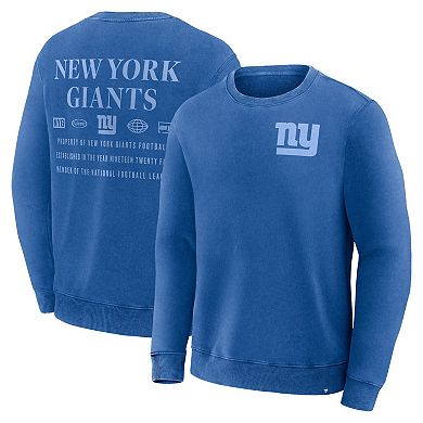 Men's Fanatics Royal New York Giants Deep Route Pullover Sweatshirt
