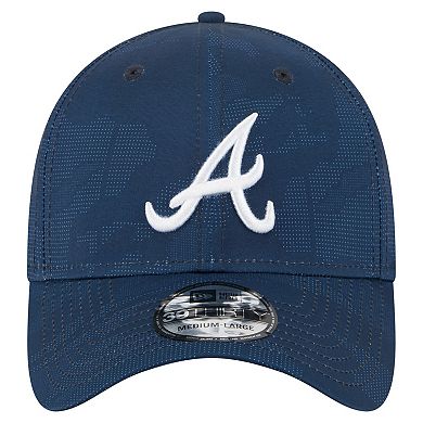Men's New Era Navy Atlanta Braves Tonal Camo 39THIRTY Flex Hat
