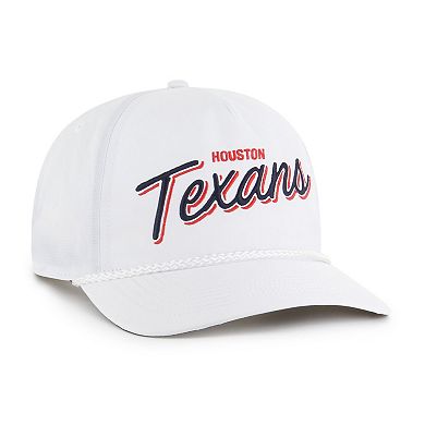 Men's '47 White Houston Texans Brrr Fairway Hitch Adjustable Hat