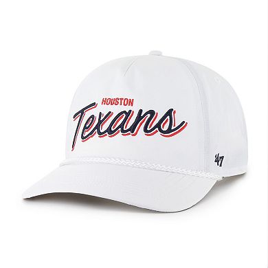 Men's '47 White Houston Texans Brrr Fairway Hitch Adjustable Hat