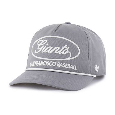 Men's '47 Gray San Francisco Giants Foundational Hitch Adjustable Hat