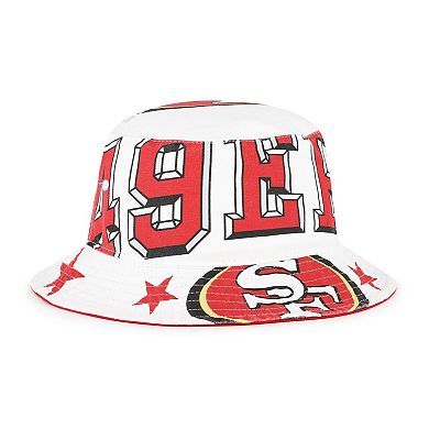 Women's '47 White San Francisco 49ers Energize Bucket Hat
