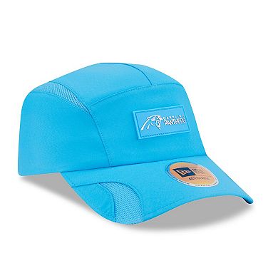 Men's New Era Blue Carolina Panthers 2025 Sideline Runner Adjustable Hat