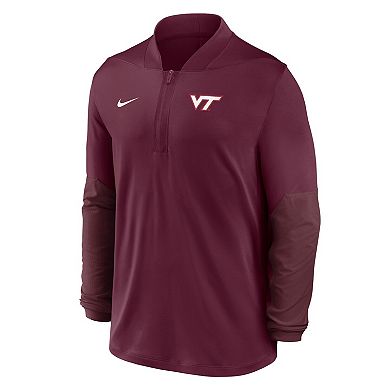 Men's Nike Maroon Virginia Tech Hokies Dri-FIT Half-Zip Pullover