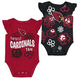 Girls Newborn & Infant Outerstuff Arizona Cardinals The Sunshine Two-Piece Bodysuit Set
